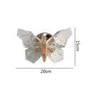 Luxury gold butterfly wall lamp for bedroom lighting