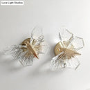 Luxury gold butterfly wall lamp for bedroom lighting