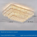 Luxury gold & clear crystal round ceiling lamp dining room chandelier