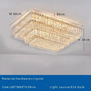 Luxury gold & clear crystal round ceiling lamp dining room chandelier