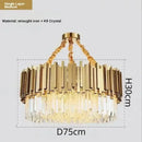 Luxury gold crystal art led ceiling chandelier living room lamp