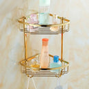DecorBites™ Brass & Crystal Bathroom Set: Towel Rack, Towel Bar, Paper Holder, Soap Dish