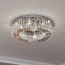 Luxury gold crystal ceiling chandelier dining room pendant light