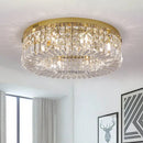 Luxury gold crystal ceiling chandelier dining room pendant light