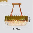 Luxury gold crystal ceiling chandelier living room artistic light