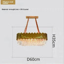 Luxury gold crystal ceiling chandelier living room artistic light