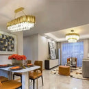 Luxury gold crystal ceiling chandelier living room artistic light