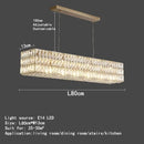 Luxury gold crystal circle pendant chandelier dining room lighting