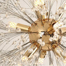 Luxury gold crystal decorbites dandelion chandelier living room light
