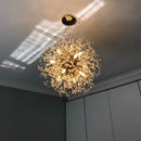 Luxury gold crystal decorbites dandelion chandelier living room light