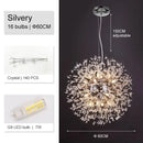 Luxury gold crystal decorbites dandelion chandelier living room light