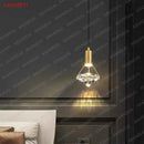 Luxury gold crystal diamond led wall sconce for bedroom lighting