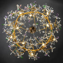 Luxury gold crystal flowers chandelier dining room tree branch light