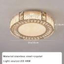 Luxury gold crystal glass luxury ceiling light living room chandelier