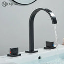 Luxury gold crystal handle basin faucet bathroom arched mixer