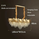 Luxury gold crystal led ceiling chandelier for living room