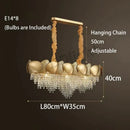 Luxury gold crystal led ceiling chandelier for living room