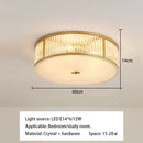 Luxury gold crystal led ceiling lamp for living room bedroom
