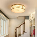 Luxury gold crystal led ceiling lamp for living room bedroom