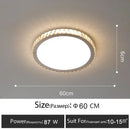 Luxury gold crystal led ceiling lamp living room warm lighting