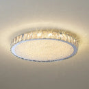 Luxury gold crystal led ceiling lamp living room warm lighting