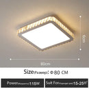 Luxury gold crystal led ceiling lamp living room warm lighting