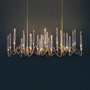 Luxury gold crystal led chandelier villa living room tree design