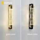 DecorBites™ Crystal LED Wall Sconce: Luxury Gold Light Fixture for Home Decor