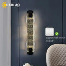 DecorBites™ Crystal LED Wall Sconce: Luxury Gold Light Fixture for Home Decor