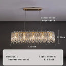 Luxury gold crystal pendant chandelier for living room