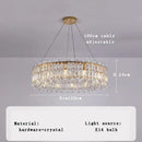 Luxury gold crystal pendant chandelier for living room