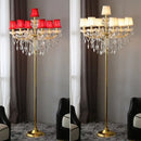 Luxury gold crystal table light bedroom chandelier lamp