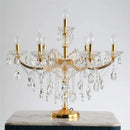Luxury gold crystal table light bedroom chandelier lamp