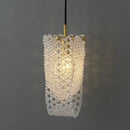 Luxury gold crystal tassel pendant lamp bedroom lighting