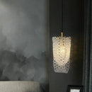 Luxury gold crystal tassel pendant lamp bedroom lighting
