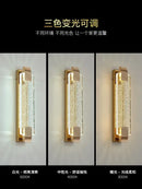 Luxury gold crystal wall lamp living room lighting