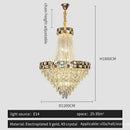 Luxury gold decorbites crystal chandelier for living room