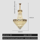 Luxury gold decorbites crystal chandelier for living room