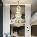 Luxury gold decorbites crystal duplex headlight living room chandelier