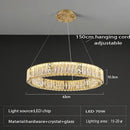 Luxury gold decorbites crystal glass chandelier living room light