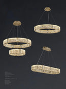 Luxury gold decorbites crystal glass chandelier living room light