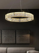 Luxury gold decorbites crystal glass chandelier living room light