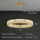 Luxury gold decorbites crystal glass chandelier living room light