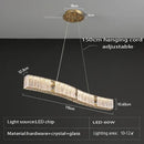 Luxury gold decorbites crystal glass chandelier living room light