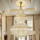 Luxury gold decorbites crystal hollow chandelier living room lamp