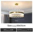 Luxury gold decorbites crystal led chandelier dining room light