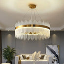 Luxury gold decorbites crystal led chandelier dining room light