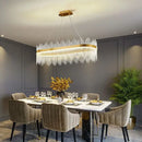 Luxury gold decorbites crystal led chandelier dining room light