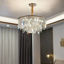 Luxury gold decorbites crystal led chandelier for living room