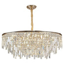 Luxury gold decorbites crystal led chandelier for living room